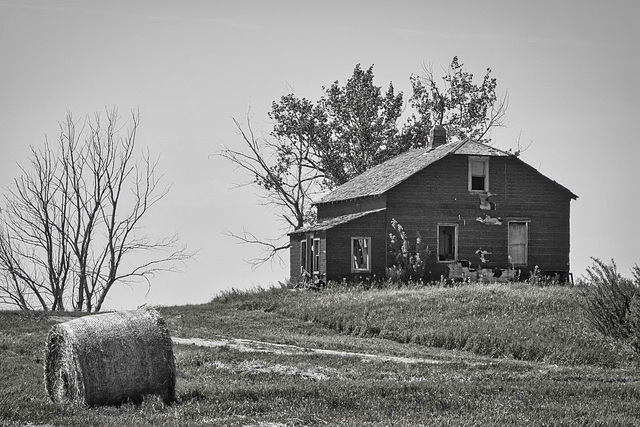 abandoned house-B&W