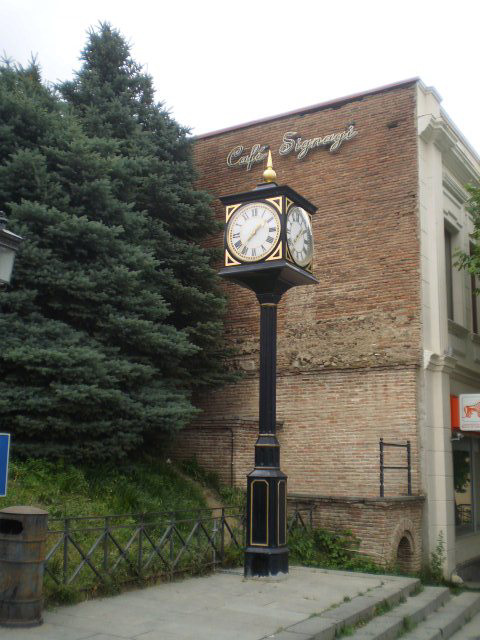 Outdoor clock.