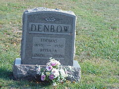 Thomas Denbow (1859-1950) Grave -- Stafford-1