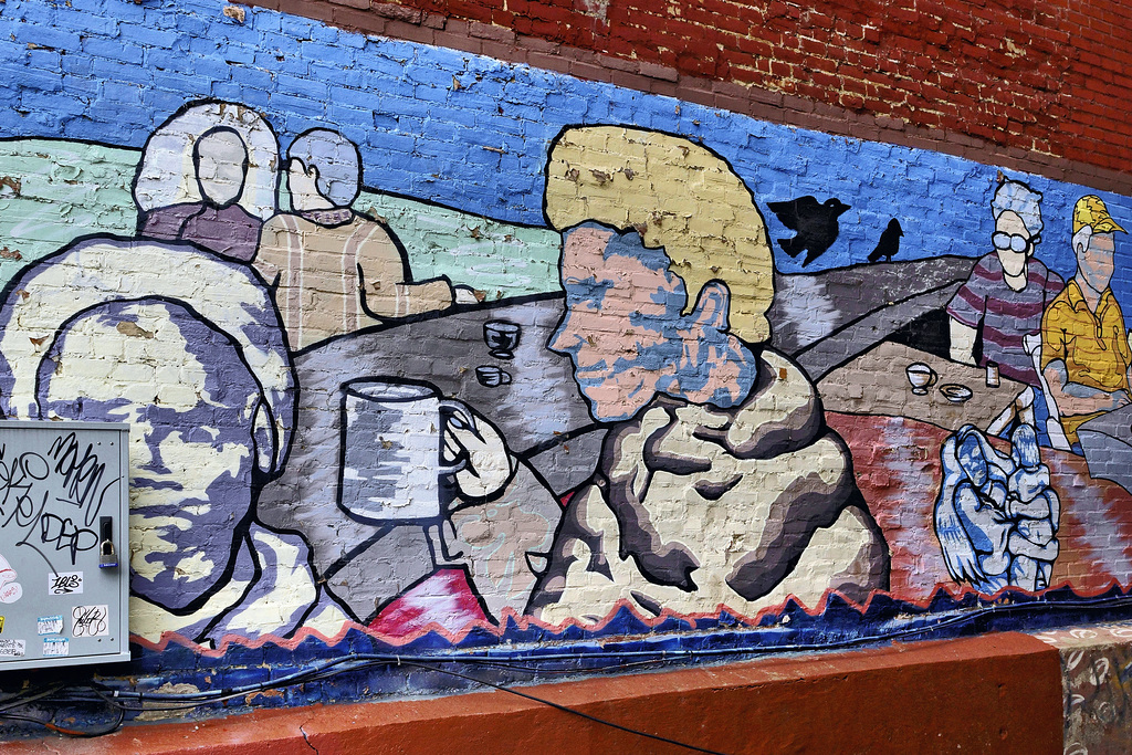 Café Terrasse – St-Denis Street at de Maisonneuve, Montréal, Québec