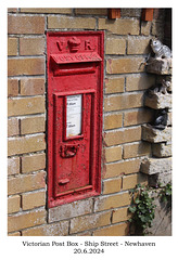 Victorian Post Box - Ship Street - Newhaven 20 6 2024