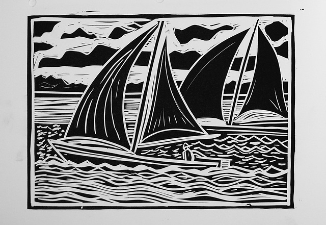 Some of my beginners linocuts.