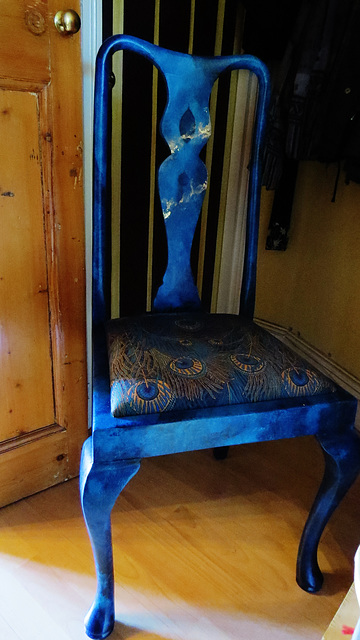 peacock blue chair