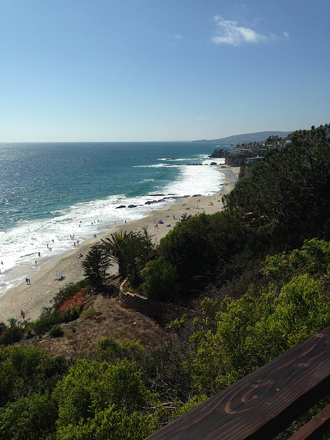 Look up the beach from South Laguna