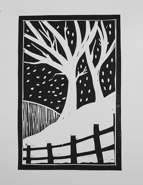 Some of my beginners linocuts.