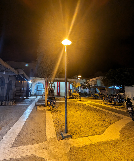 Lampadaire rayonnant de soir