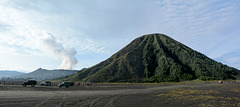Indonesia, Java, Bromo Volcano (2329m) and Mount Batok (2470m)