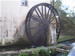 Water wheel.