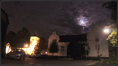 Nocturnal visit     (St Remigius Church)in Moonlight