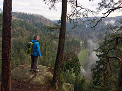 Blick auf das Polenztal von der Hochsteinaussicht