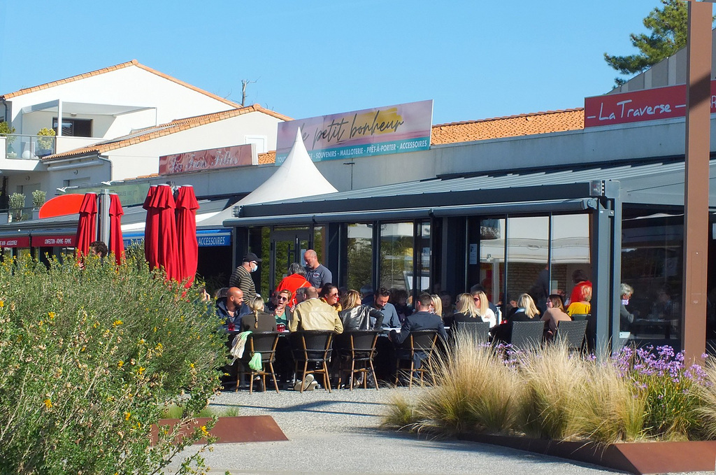 Repas en terrasse