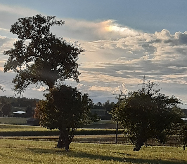 Nebensonne, ein kleiner "Regenbogen"