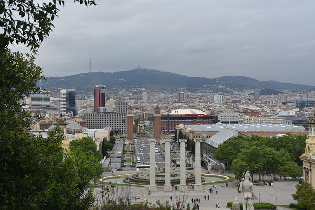 Blick von Museu Nacional d'Art de Catalunya