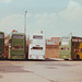 Eastern National buses parked at Colchester – 17 August 1989 (95-9)