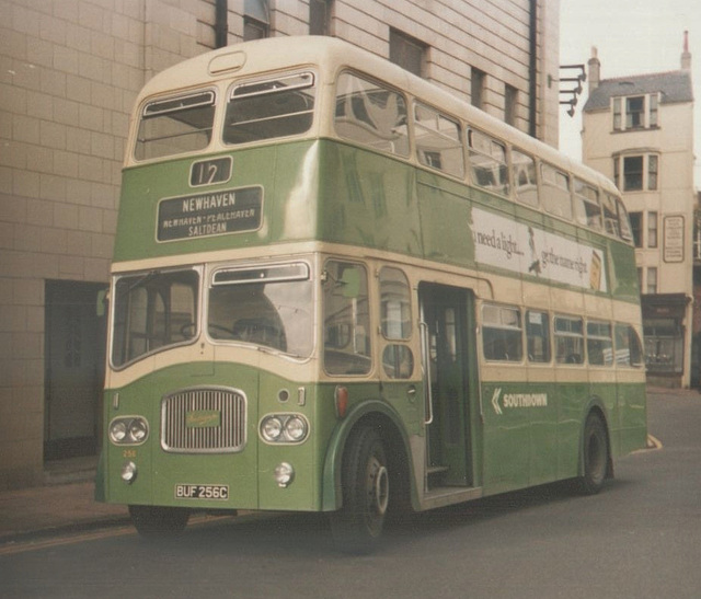 Southdown BUF 256C in Brighton - Oct 1973 Southdown BUF 256C in Brighton - Oct 1973