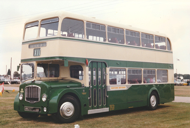 Eastern National 402 (RWC 607) at the British Bus Day Rally near Norwich – 10 Sep 1989 (101-16)