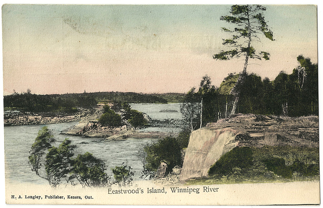 KN0355 KENORA - EASTWOOD'S ISLAND, WINNIPEG RIVER