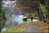 smoke along the towpath