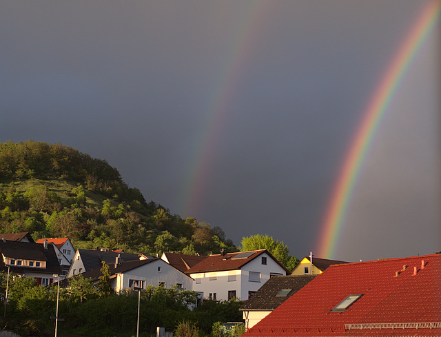 Regenbogen im Doppelpack