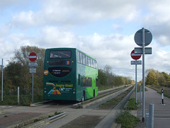 DSCF0230 Stagecoach East 15200 (YN64 ANP) on the Cambridgeshire Guided Busway - 5 Nov 2017