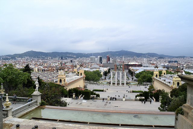 Blick von Museu Nacional d'Art de Catalunya