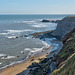 The Yorkshire coast looking south from Whitby Abbey