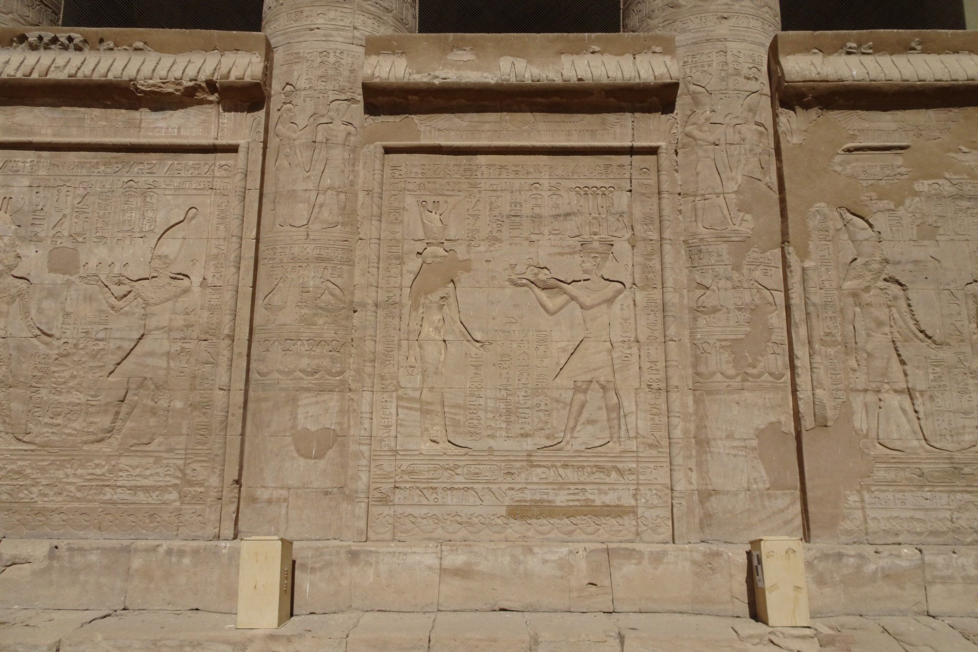 Wall Carvings At Edfu Temple