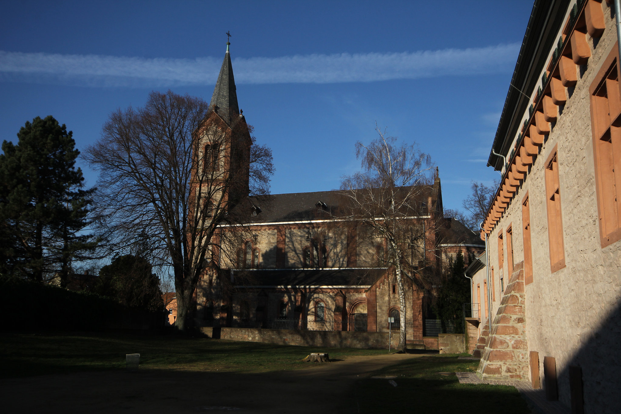 Pfälzer Schloss und Kath. Kirche St. Gallus