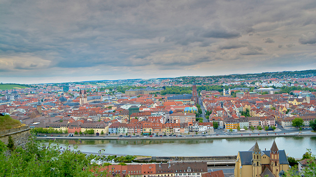 Aussicht auf Würzburg