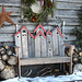 Details of a Christmas shed