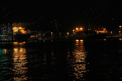 Hafen Hamburg bei Nacht