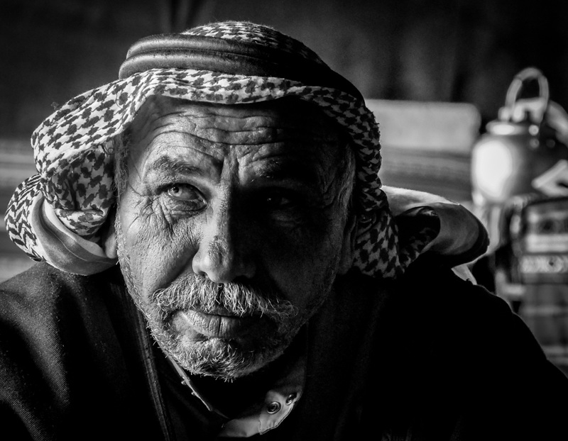 the blue-eyed beduin from Wadi Rum desert