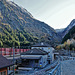 Göschenen UR, das Tor zum "alten" Gotthard-Tunnel (Hinterseite Schöllenen-Bahn)