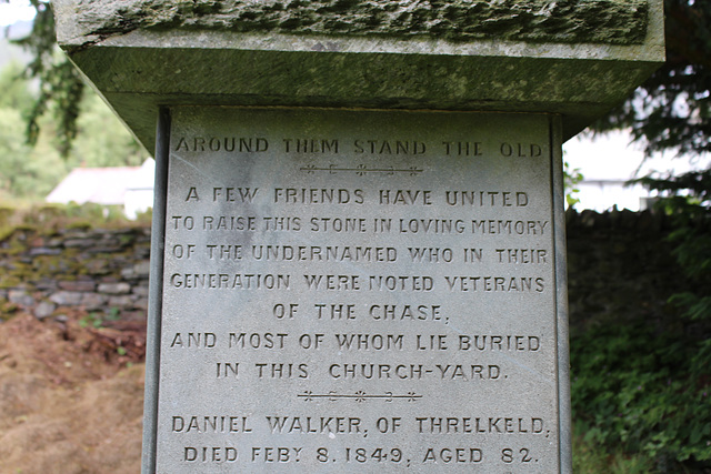 Blencathra Foxhounds Memorial, Saint Mary's Churchyard, Threlkeld, Cumbria