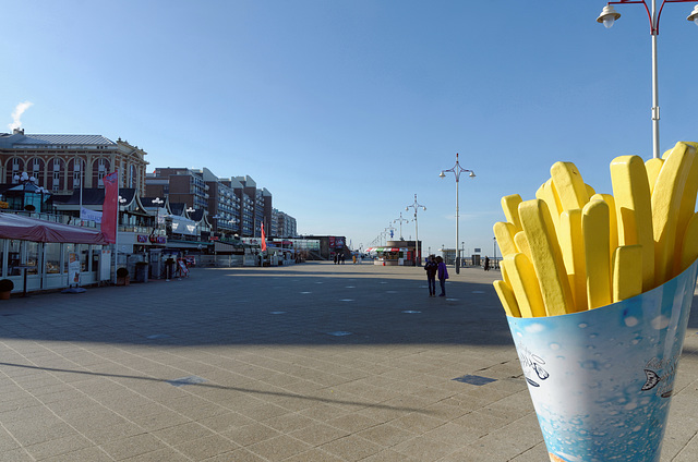 Frites sur la promenade