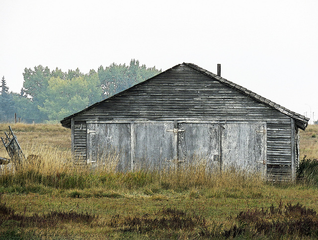 Old, wooden shed