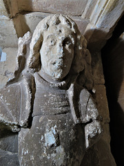 marldon church, devon , late c15 screen with minature tombs to otho gilbert +1492 and wife (1)