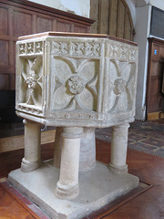 keevil church wilts c15 font