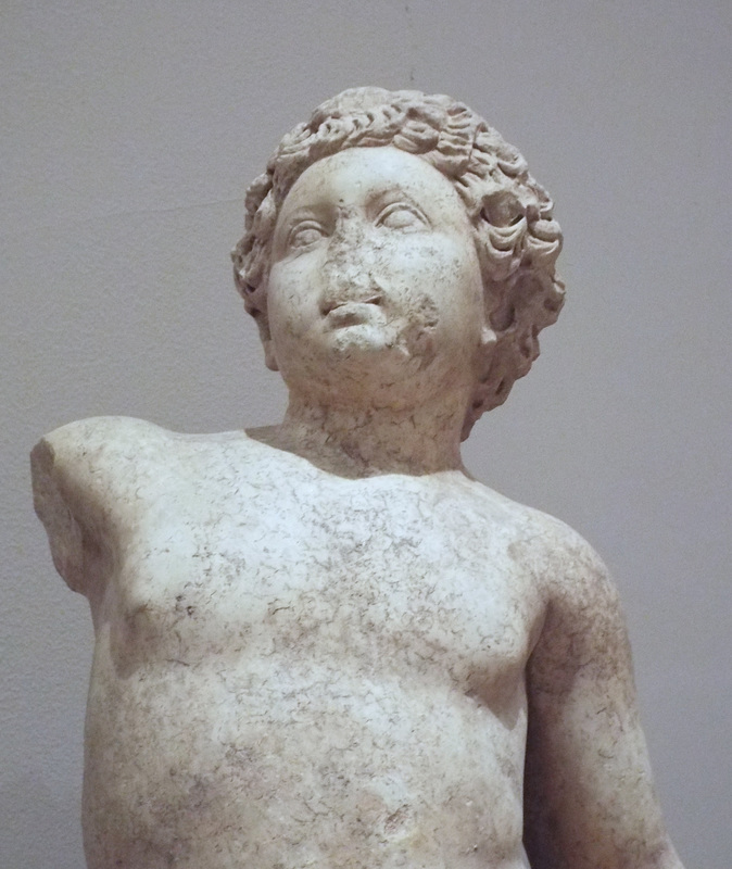 Detail of Commodus as Infant Hercules Killing Snakes in the Boston Museum of Fine Arts, January 2018