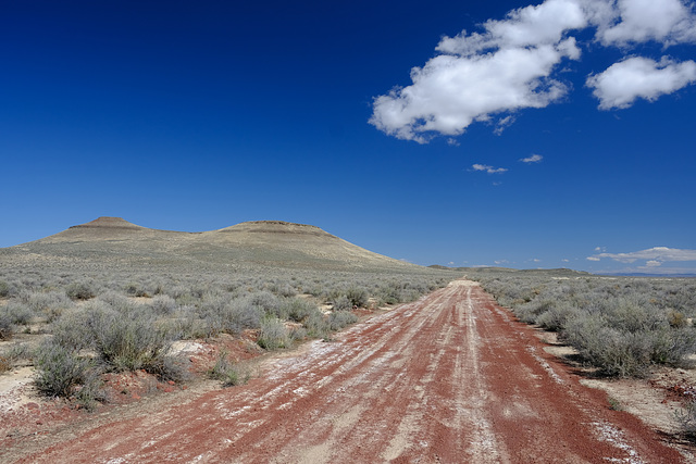 Cinder Road Leads to Buttes