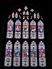 marldon church, devon ,c19 east window and glass