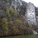 Romania, Decebalus Rock Face over the Danube Gulf of Mraconia