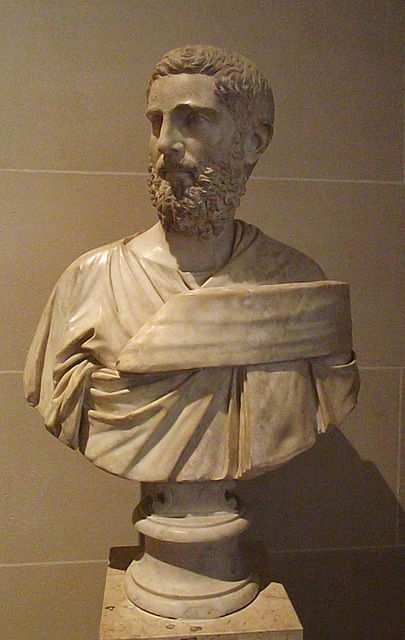 Bust of an Unknown Roman Man in the Louvre, June 2014