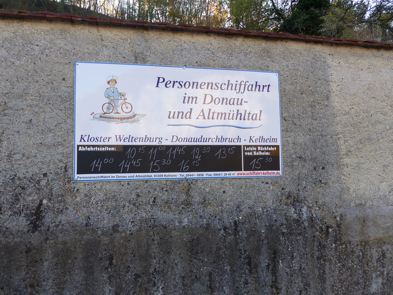 Ankunft Nähe Kloster Weltenburg