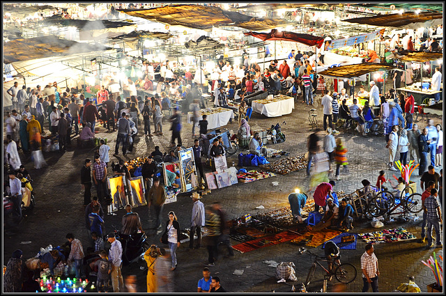 Lights -  Jemaa el-Fnaa,  Marrakesh, Marocco