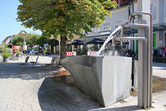 Springbrunnen in der Stadt