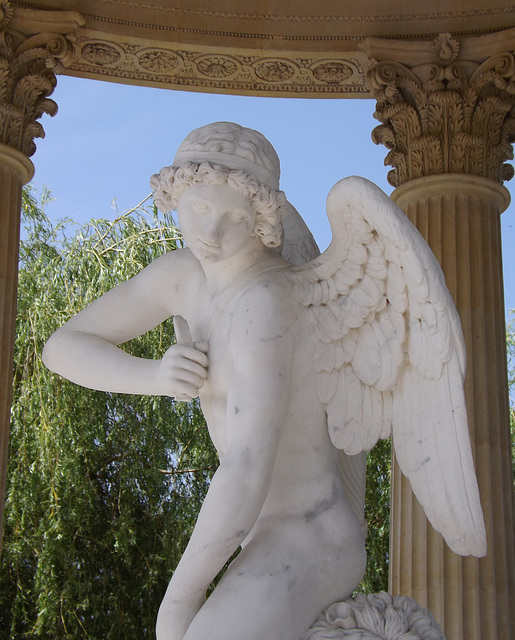 Detail of Cupid Fashioning his Bow from Hercules’ Club in the Temple of Love in Versailles, June 2013