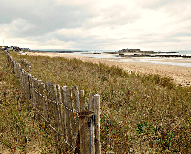 le fort bloqué marée basse,