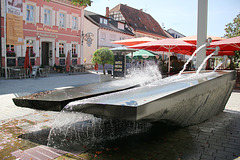 Springbrunnen in der Stadt