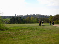 Golf Course on Penn Common, with the chimney of Baggeridge Brickworks on the horizon